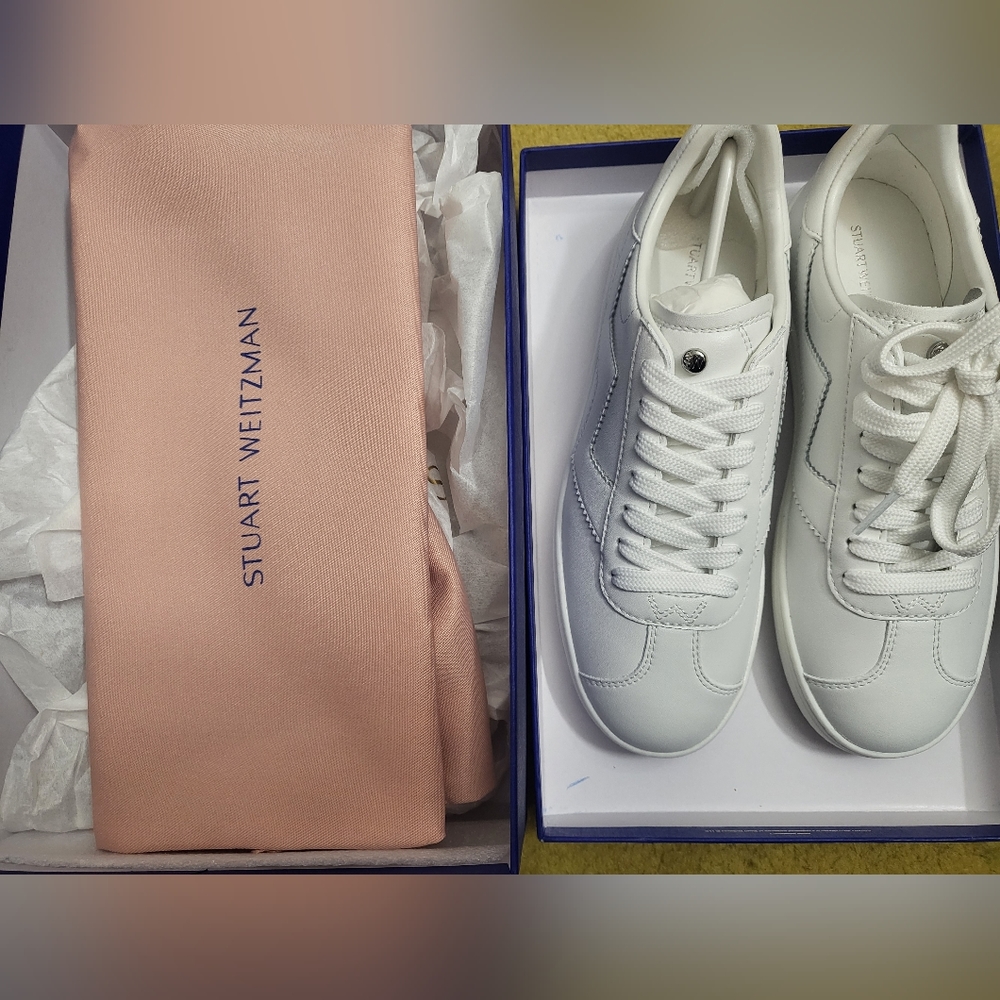 Stuart Weitzman Daryl Sneaker White